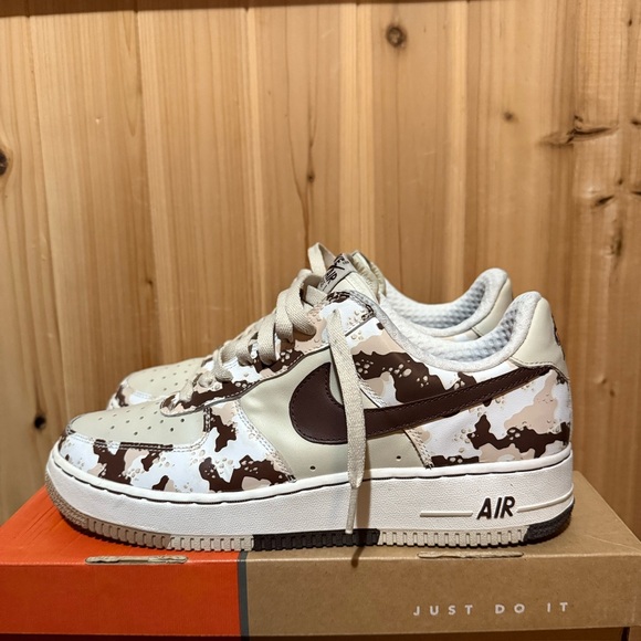 2006 Nike Air Force 1 Camo 'Birch Light Chocolate-Bone-White' - Picture 6 of 12